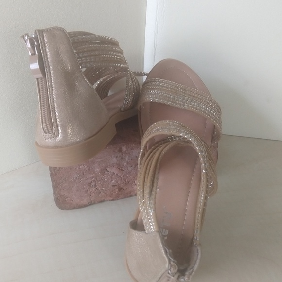 Strappy Open Toe Sandals Retro Style VSCO - Picture 6 of 8